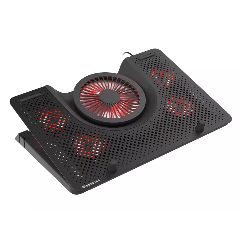 GENESIS Oxid 550 Laptop-Kühlpad 43,9 cm (17,3 Zoll) 2800 U/min Schwarz