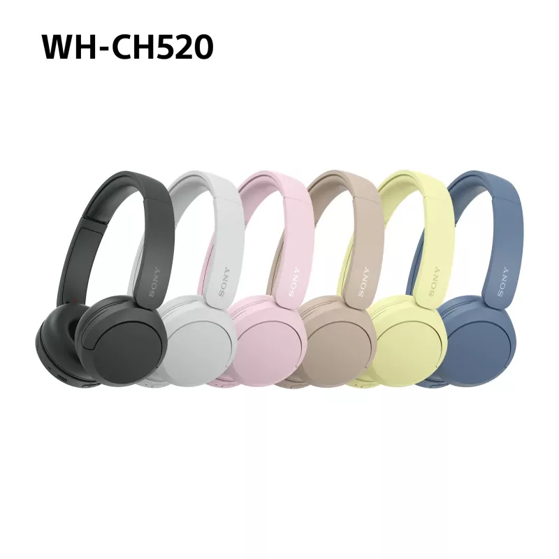 Sony WHCH520Y.CE7, Kabellos, Anrufe/Musik, 20 - 20000 Hz, 147 g, Headset, Gelb