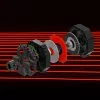 Thrustmaster T598 Schwarz, Rot USB Lenkrad + Pedale Analog / Digital PC, PlayStation 4, PlayStation 5