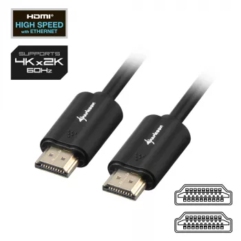 SHARKOON High Speed HDMI-Kabel - Ultra HD 4K M/M 10m