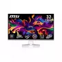 MSI MPG 321URXWDE QD-OLED Computermonitor 80 cm (31,5 Zoll) 3840 x 2160 Pixel 4K Ultra HD Weiß