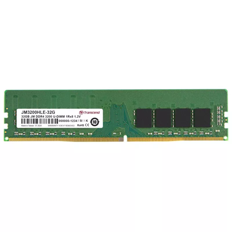 TRANSCEND 32GB DDR4 3200MHz DIMM 2rx8 CL22 1,2V