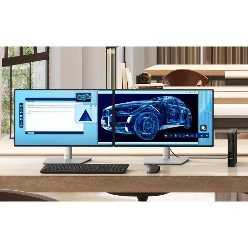 DELL Pro QBM1250 Plus Intel Core Ultra 7 265 16 GB DDR5-SDRAM 512 GB SSD Windows 11 Pro Micro PC Mini PC Schwarz