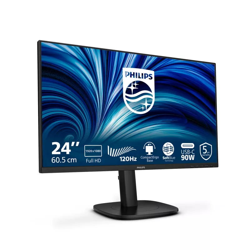 Philips 3000 series 24B2U3301/00 Computer-Monitor 60,5 cm (23,8 Zoll) 1920 x 1080 Pixel Full HD LCD Schwarz