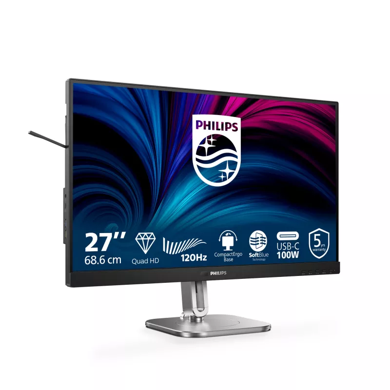 Philips 27B2U4601/00 Computer-Monitor 68,6 cm (27 Zoll) 2560 x 1440 Pixel Quad HD LCD Grau