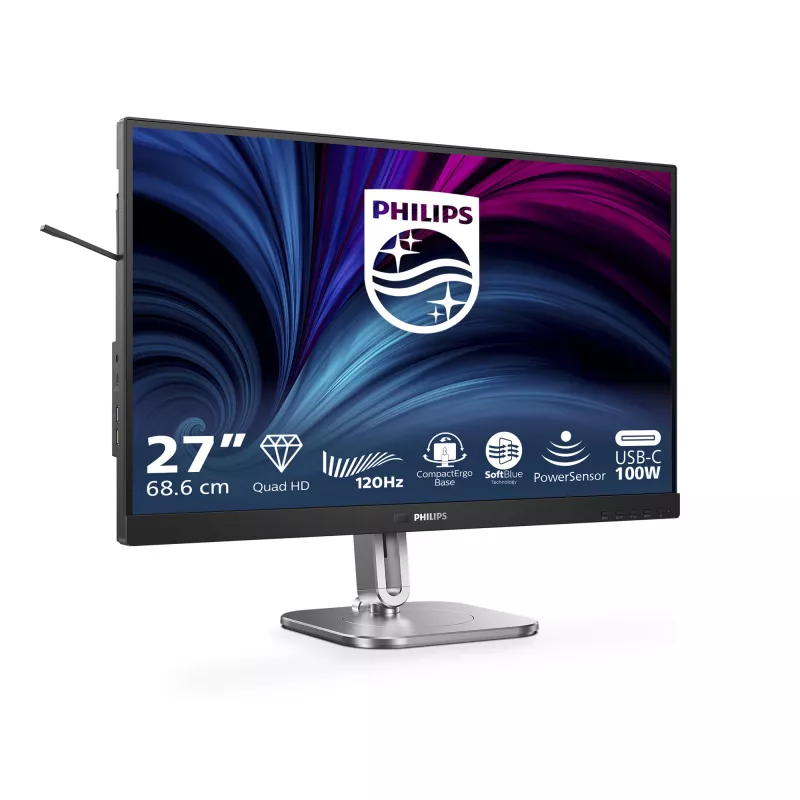 Philips 27B2U4601/00 Computer-Monitor 68,6 cm (27 Zoll) 2560 x 1440 Pixel Quad HD LCD Grau