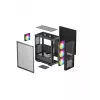 PC-Gehäuse DeepCool MATREXX 55 MESH V4 C Midi Tower Schwarz — ATX, Temperiertes Glas, Front-Mesh, USB-C