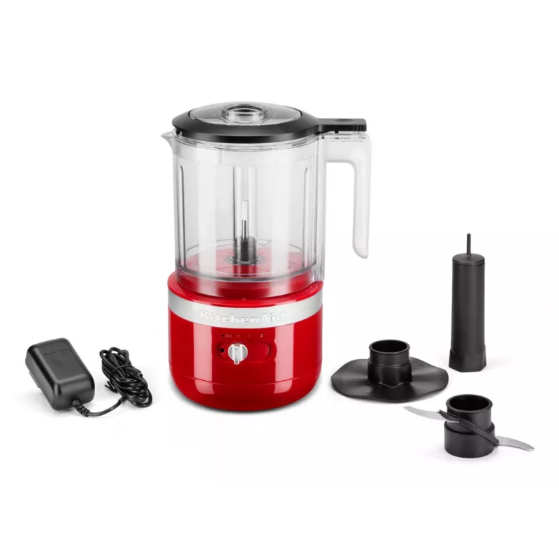 Elektrischer Lebensmittelzerkleinerer KitchenAid 5KFCB519EER 1,19 l 24 W Transparent Rot