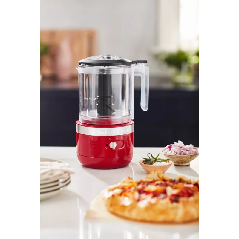 Elektrischer Lebensmittelzerkleinerer KitchenAid 5KFCB519EER 1,19 l 24 W Transparent Rot