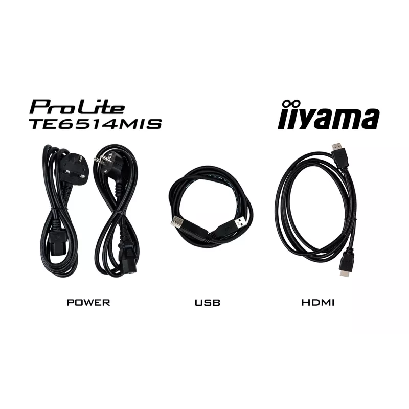 iiyama PROLITE TE6514MIS-B2AG Kiosk-Design 165,1 cm (65 Zoll) LCD Wi-Fi 435 cd/m² 4K Ultra HD Schwarz Touchscreen Integrierter Prozessor Android 24/7