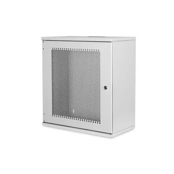 DIGITUS 12U Wandmontageschrank, SOHO, unmontiert 595x540x400 mm, perforierte Fronttür, grau