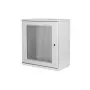 DIGITUS 12U Wandmontageschrank, SOHO, unmontiert 595x540x400 mm, perforierte Fronttür, grau