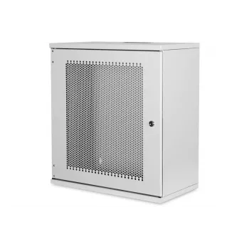 DIGITUS 12U Wandmontageschrank, SOHO, unmontiert 595x540x400 mm, perforierte Fronttür, grau