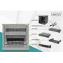 DIGITUS 10in Netzwerk-Bundle - 6HE-Schrank schwarz Fachboden PDU 8-Port-Switch CAT6 Patchpanel