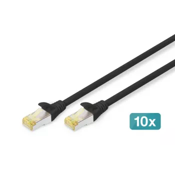 DIGITUS 10in Netzwerk-Bundle - 6HE-Schrank schwarz Fachboden PDU 8-Port-Switch CAT6 Patchpanel
