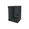 DIGITUS 10in network bundle incl. 9U cabinet Schwarz shelf PDU 8-port switch CAT6 patch panel
