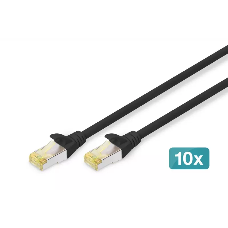 DIGITUS 10in network bundle incl. 9U cabinet Schwarz shelf PDU 8-port switch CAT6 patch panel