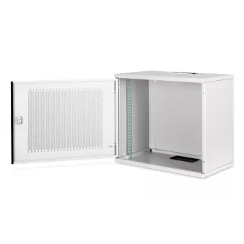 DIGITUS 9U Wandmontageschrank - SOHO unmontiert 460x540x400 mm perforierte Vordertür grau