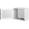 DIGITUS 9U Wandmontageschrank - SOHO unmontiert 460x540x400 mm perforierte Vordertür grau