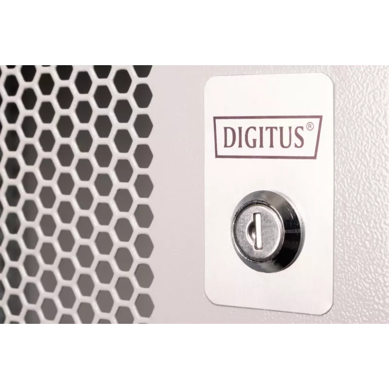 DIGITUS 19 Zoll 9U Wandgehäuse SOHO Pro perforierte Tür 460 x 540 x 400 mm unmontiert grau