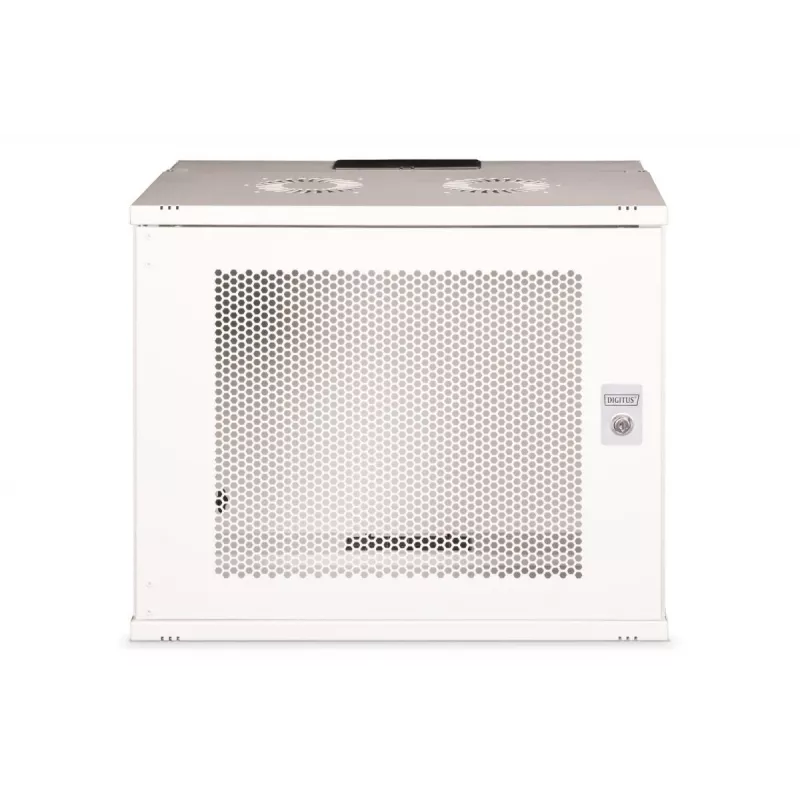 DIGITUS 19 Zoll 9U Wandgehäuse SOHO Pro perforierte Tür 460 x 540 x 400 mm unmontiert grau