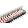 DIGITUS Patch Panel, CAT6A geschirmt, 1U, 24-Port, 8P8C, schwarz RAL 9005, 483