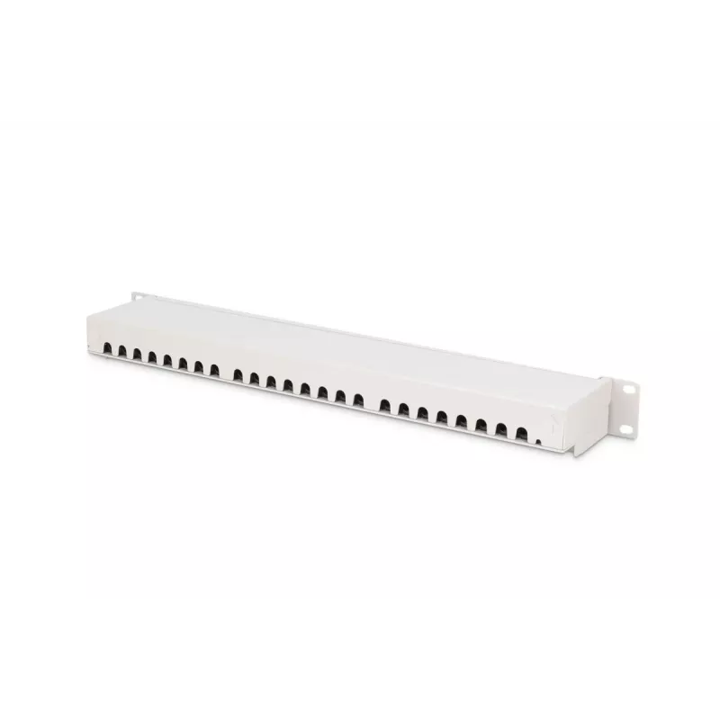 DIGITUS Patch Panel, CAT6A geschirmt, 1U, 24-Port, 8P8C, schwarz RAL 9005, 483
