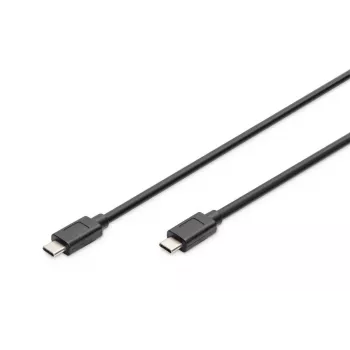 DIGITUS USB Type-C Verbindungskabel, type C to C M/M, 1m Gen2 Schwarz (AK-300139-010-S)