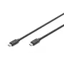 DIGITUS USB Type-C Verbindungskabel, type C to C M/M, 1m Gen2 Schwarz (AK-300139-010-S)