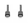 DIGITUS USB Type-C Verbindungskabel, type C to C M/M, 1m Gen2 Schwarz (AK-300139-010-S)