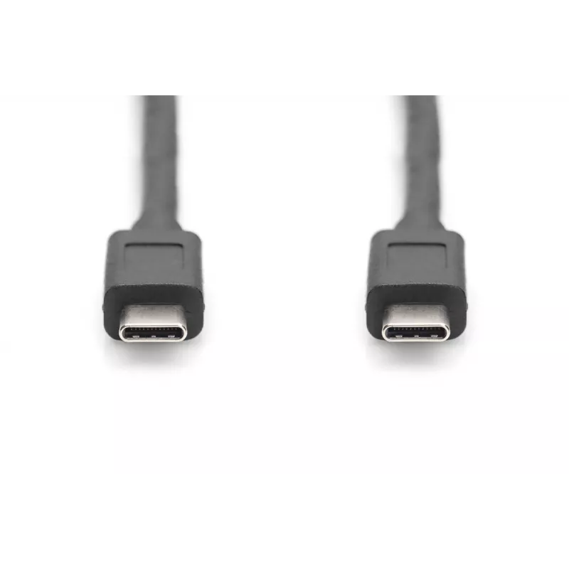 DIGITUS USB Type-C Verbindungskabel, type C to C M/M, 1m Gen2 Schwarz (AK-300139-010-S)