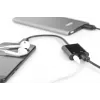 DIGITUS USB Type-C Splitterkabel, Typ C – 3,5 mm + Typ C M/F/F, 20 cm Schwarz
