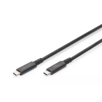 DIGITUS USB 4.0 Verbindungskabel Typ-C auf Typ-C max. Auflösung 8K 30Hz PD3.0 40Gbit/s 1m