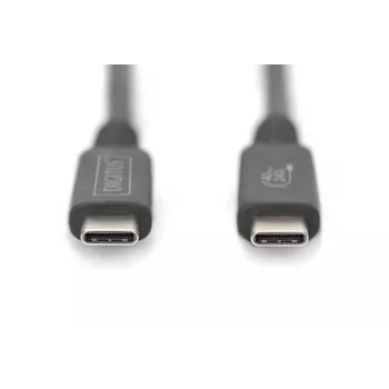 DIGITUS USB 4.0 Verbindungskabel Typ-C auf Typ-C max. Auflösung 8K 30Hz PD3.0 40Gbit/s 1m