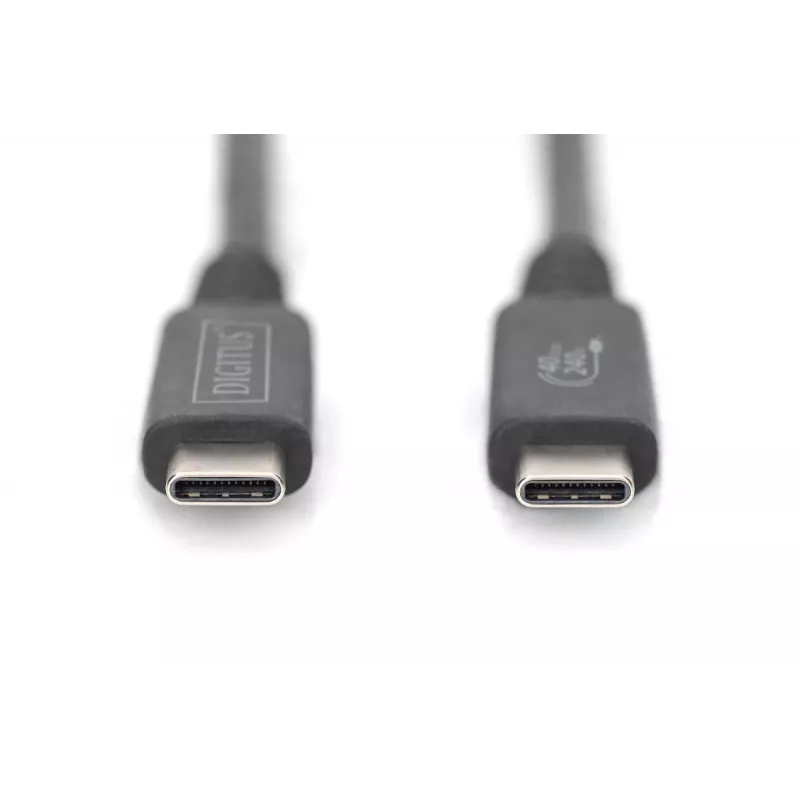 DIGITUS USB 4.0 Verbindungskabel Typ-C auf Typ-C max. Auflösung 8K 30Hz PD3.0 40Gbit/s 1m
