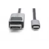 DIGITUS USB Type C to DP adapter Kabel 8Ka30Hz. HBR3 Alu Housing Schwarz 1m