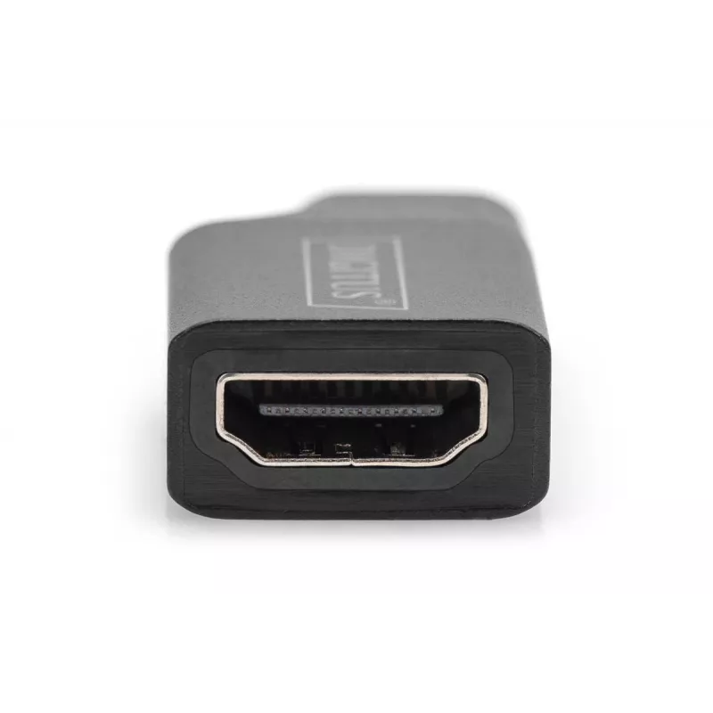 Digitus 4K USB Adapter USB-C auf HDMI-A Schwarz Aluminium