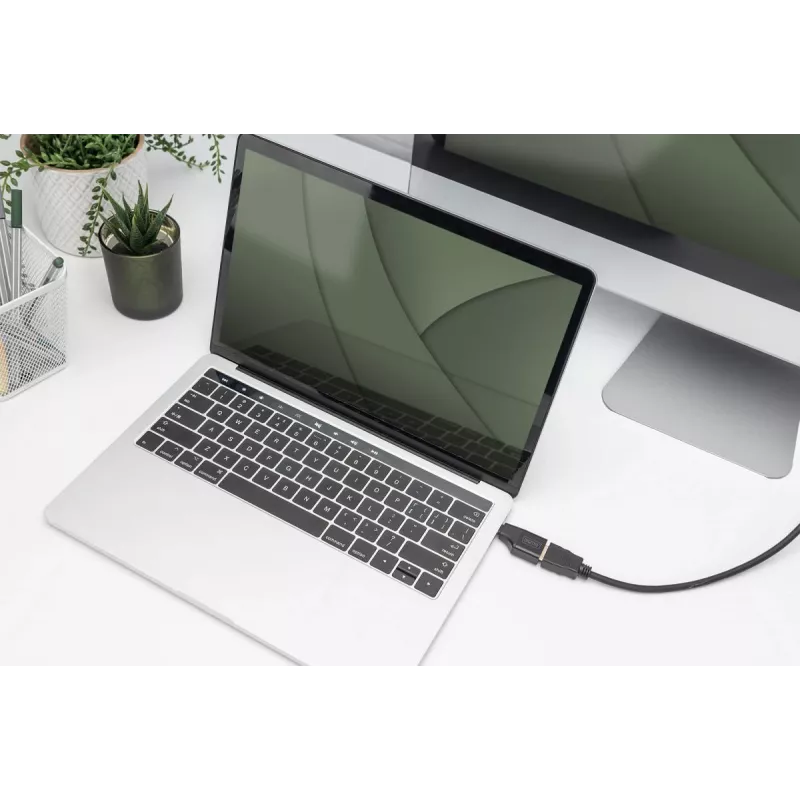 Digitus 4K USB Adapter USB-C auf HDMI-A Schwarz Aluminium
