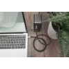 DIGITUS USB 4 Anschlusskabel. Typ C auf Typ C. Aluminiumgehäuse PP-Geflecht 4K@60Hz. PD3.0. 20Gbit/s. 3m. schwarz