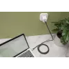 DIGITUS USB 4 Anschlusskabel. Typ C auf Typ C. Aluminiumgehäuse PP-Geflecht 4K@60Hz. PD3.0. 20Gbit/s. 3m. schwarz
