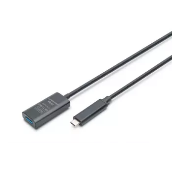 DIGITUS Aktives USB-C-Verlängerungskabel – 10G USB 3.2 Gen2 USB-C – USB-A (M/F) – 5 m