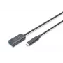DIGITUS Aktives USB-C-Verlängerungskabel – 10G USB 3.2 Gen2 USB-C – USB-A (M/F) – 5 m