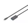 DIGITUS Aktives USB-C-Verlängerungskabel – 5G USB 3.2 Gen1 USB-C – USB-A (M/F) – 5 m