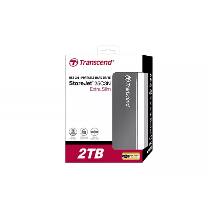 TRANSCEND Storejet 25c3 2TB Iron Gray