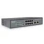 DIGITUS Fast Ethernet PoE af/at 8-Port-Switch + 2 Uplinks 120W PoE-Leistungsbudget, rackmontierbar