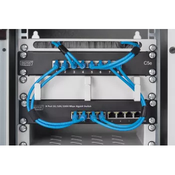 DIGITUS 8-Port Gigabit Ethernet Switch 10 Zoll 8x10/100/1000Mbps RJ45