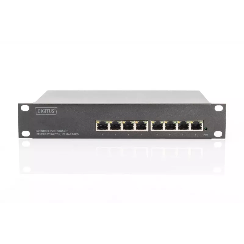 DIGITUS L2 Managed Gigabit Ethernet Switch 8-Port, 10 Zoll