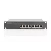 DIGITUS L2 Managed Gigabit Ethernet PoE Switch 8-Port PoE, 10 Zoll, 80W PoE-Budget