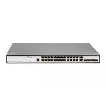 DIGITUS L2 verwalteter Gigabit-Ethernet-Switch 24-Port + 2 Combo- und 2 SFP-Uplink-Ports