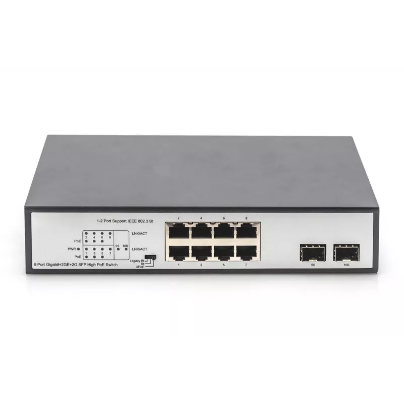 Unmanaged Switch Digitus DN-95140 8-Port Gigabit PoE